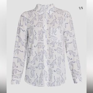 Rails Kathryn Jaguar Button-Front blouse